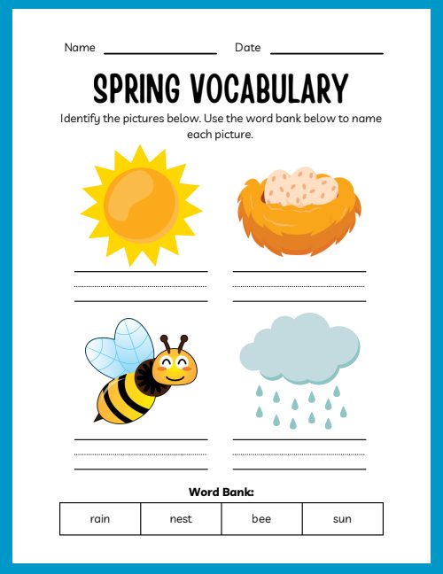 Spring & Summer Workbook, page 3