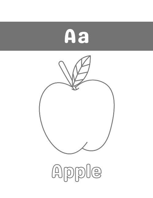 Alphabet Coloring Book, page 2