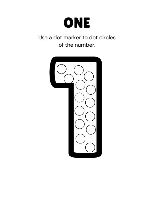 Early Numbers Activity, page 3