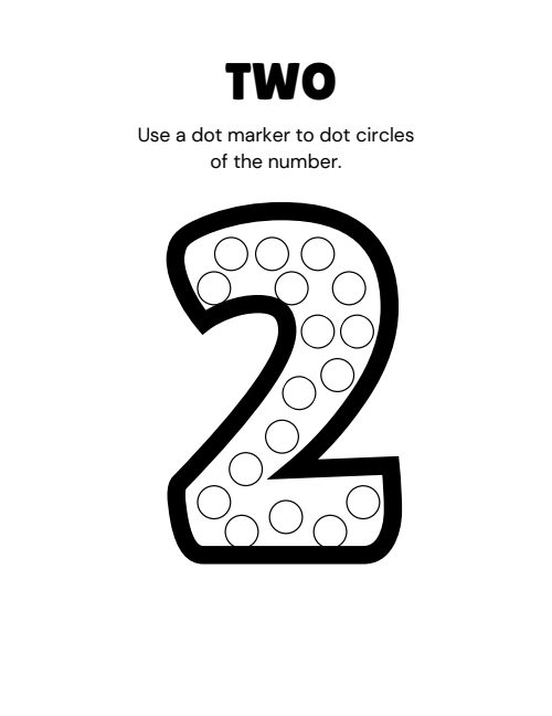 Early Numbers Activity, page 4