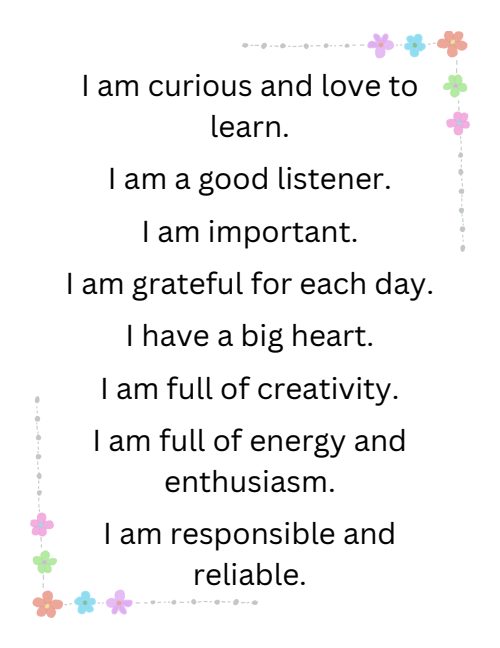 Positive Affirmations, page 4