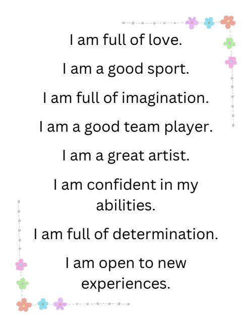 Positive Affirmations, page 6