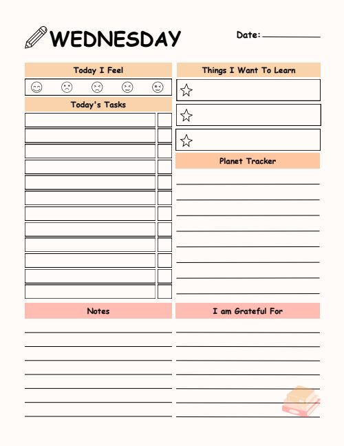 School Planner, page 6
