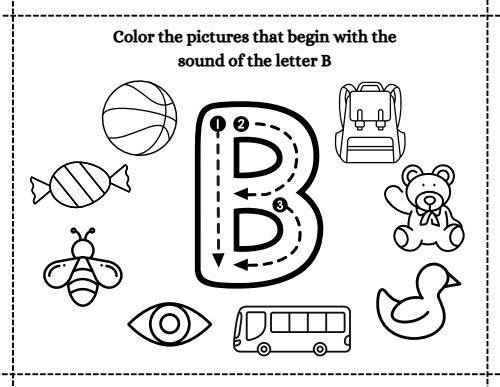 Beginning Sounds — Worksheet 2, page 2