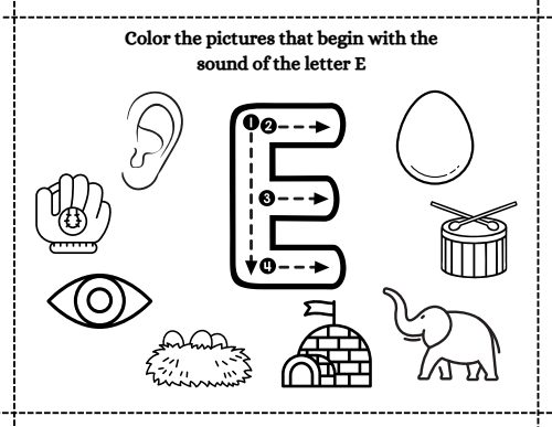 Beginning Sounds — Worksheet 2, page 5