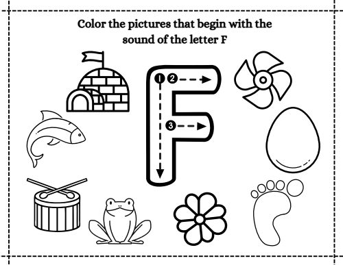 Beginning Sounds — Worksheet 2, page 6