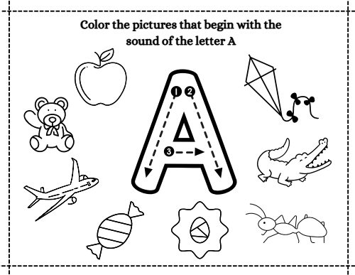 Beginning Sounds — Worksheet 2
