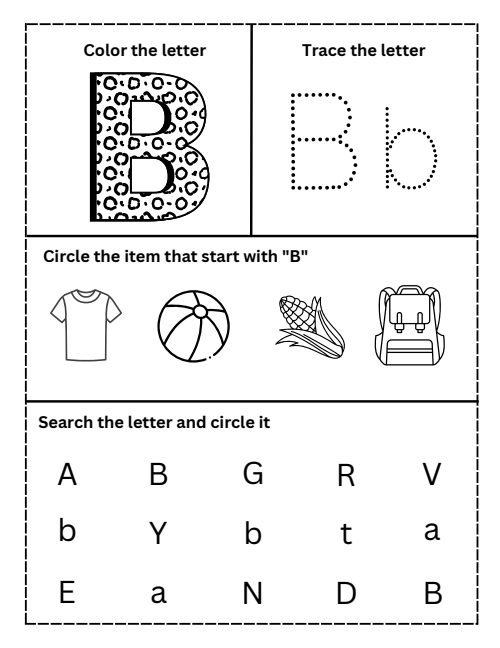 Beginning Sounds — Worksheet 3, page 2