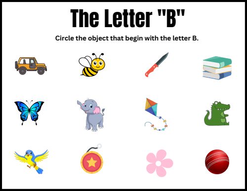 Beginning Sounds — Worksheet 4, page 2