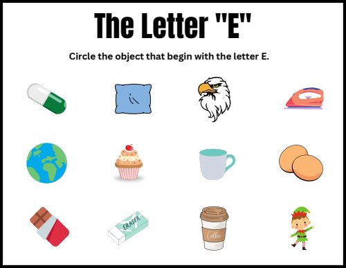 Beginning Sounds — Worksheet 4, page 5