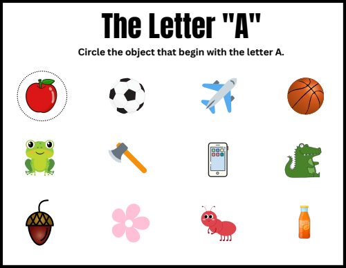 Beginning Sounds — Worksheet 4