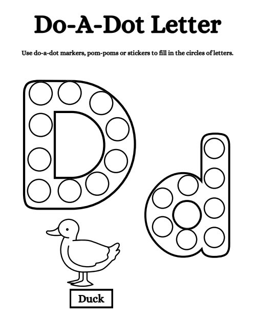 Do-a-Dot Letters, page 4