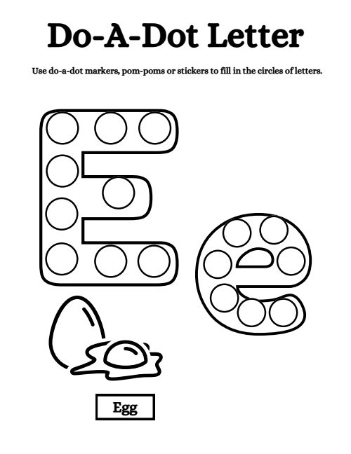 Do-a-Dot Letters, page 5
