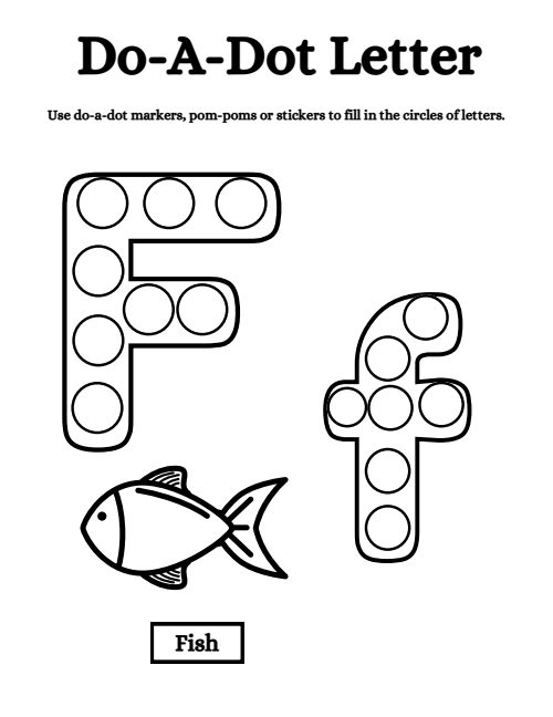 Do-a-Dot Letters, page 6