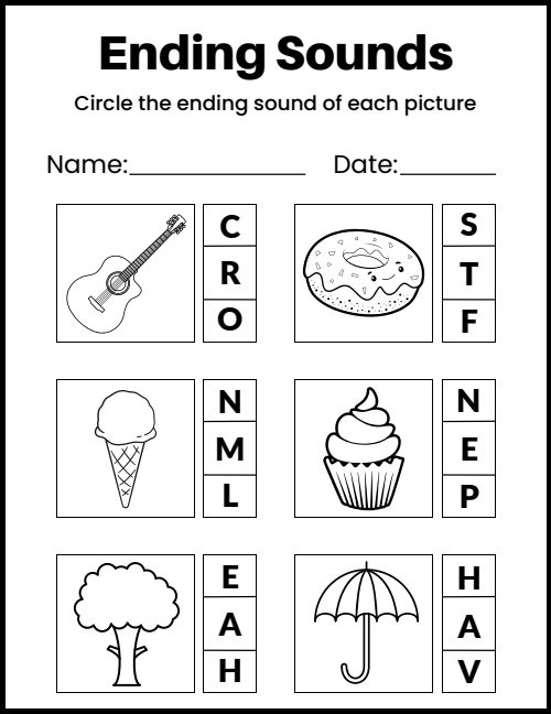 Ending Letter — Worksheet 1, page 4