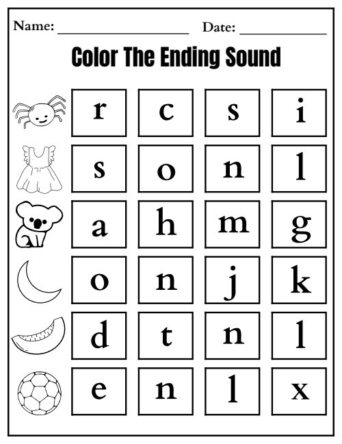 Ending Letter — Worksheet 2, page 2