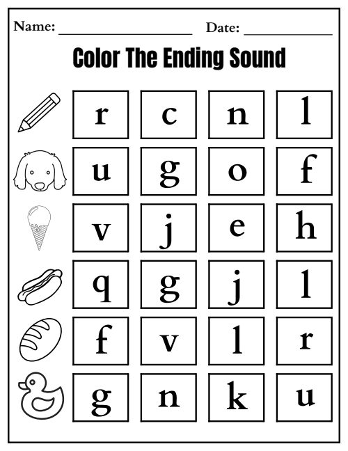 Ending Letter — Worksheet 2, page 4