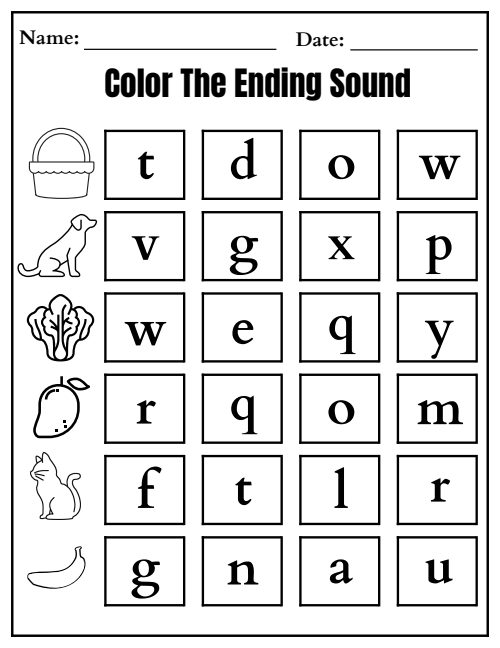 Ending Letter — Worksheet 2, page 5