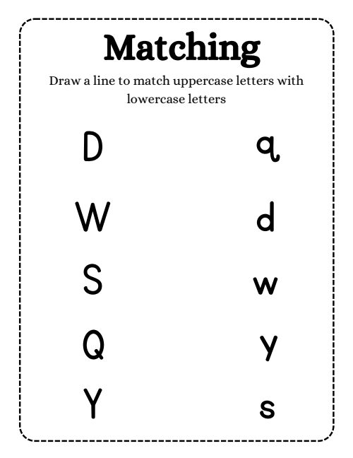 Matching — Worksheet 1, page 2