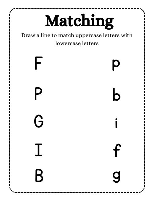 Matching — Worksheet 1, page 3