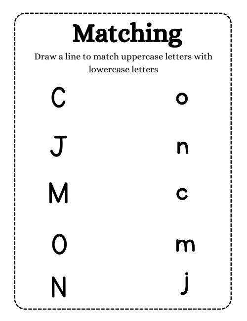 Matching — Worksheet 1, page 4