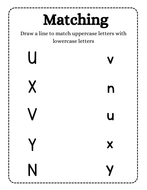 Matching — Worksheet 1, page 5