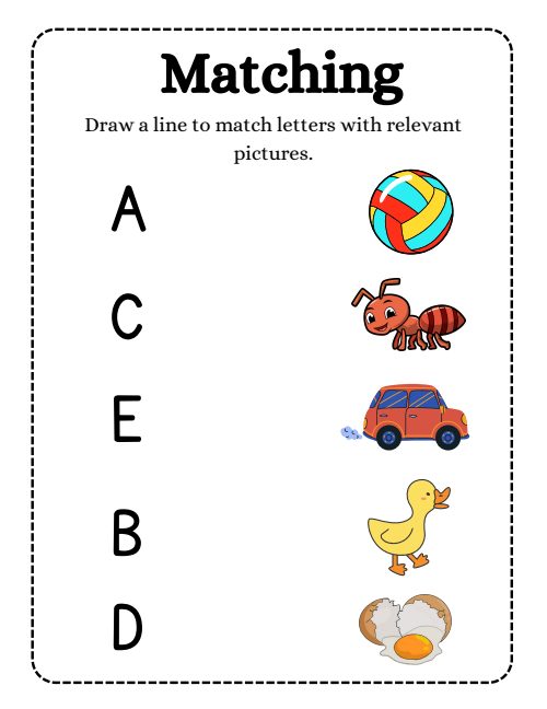 Matching — Worksheet 1, page 6