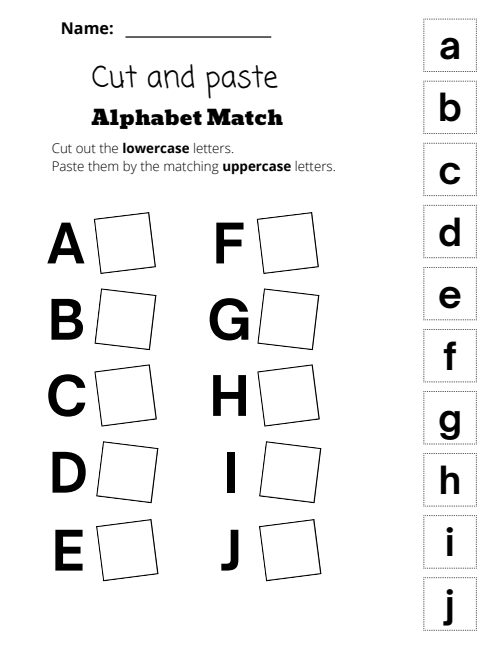 Matching — Worksheet 2, page 3