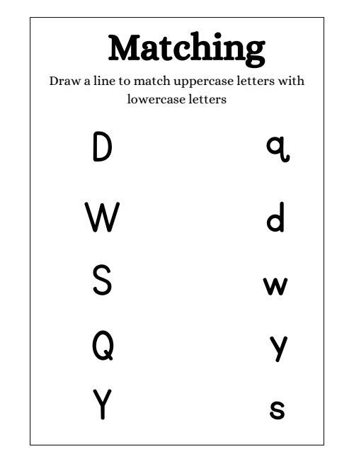 Matching — Worksheet 3, page 2