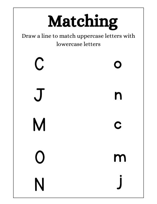 Matching — Worksheet 3, page 4