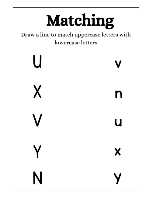 Matching — Worksheet 3, page 5