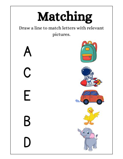 Matching — Worksheet 3, page 6