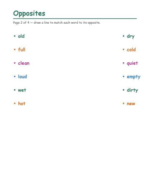 Opposites, page 2