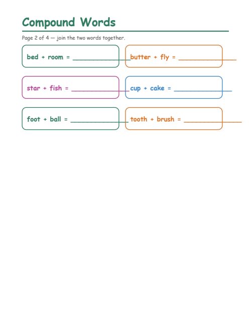 Compound Words, page 2