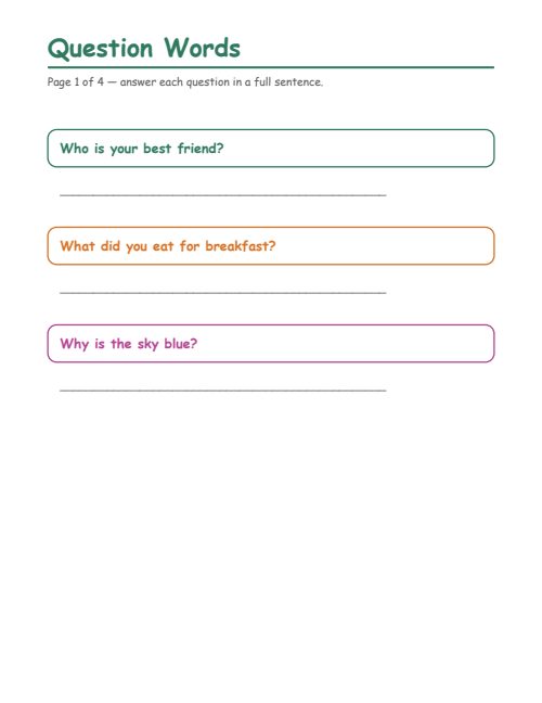 Question Words