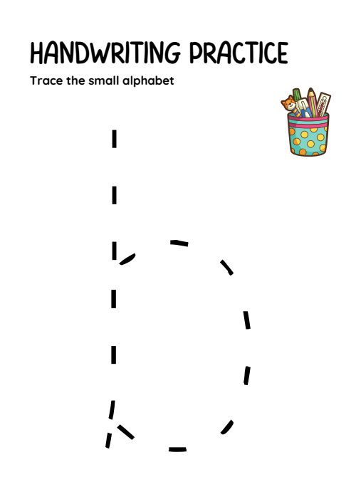 Tracing Small Alphabet, page 2