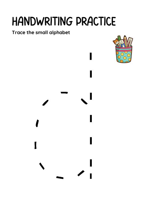 Tracing Small Alphabet, page 4