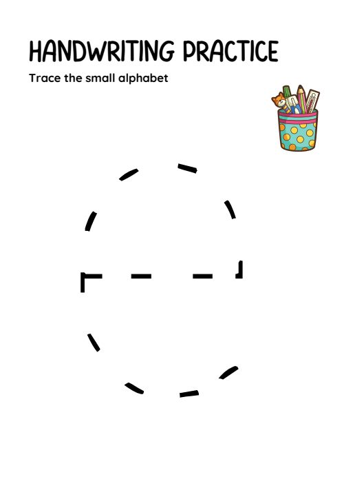 Tracing Small Alphabet, page 5