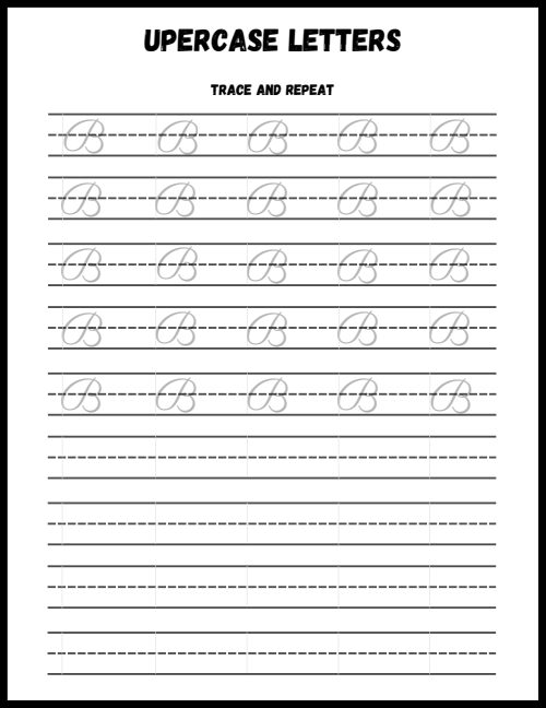 Tracing — Worksheet 2, page 2