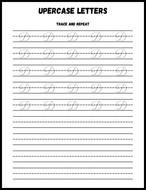 Tracing — Worksheet 2, page 4