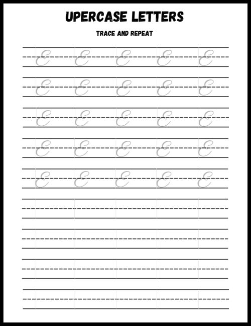 Tracing — Worksheet 2, page 5