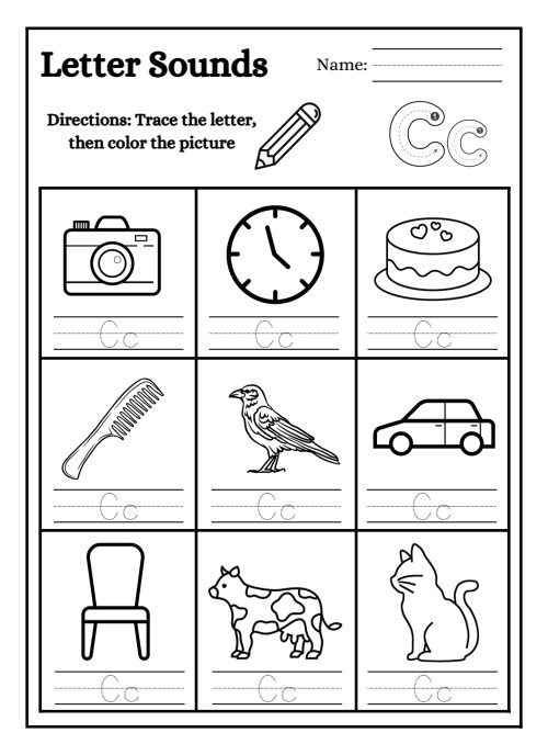 Tracing — Worksheet 3, page 3