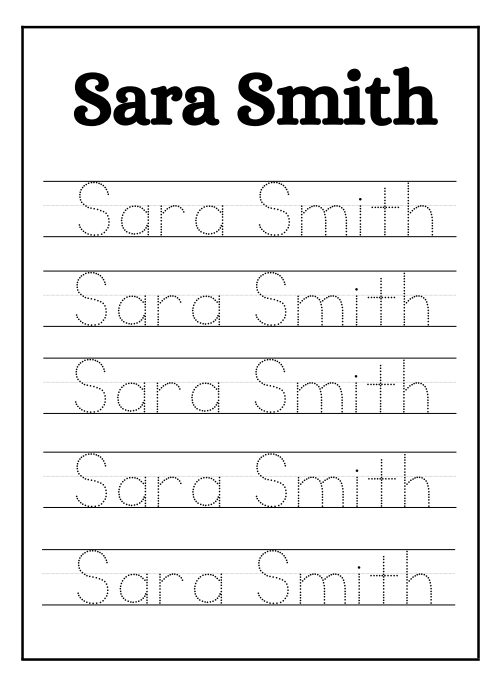 Tracing — Worksheet 5, page 2