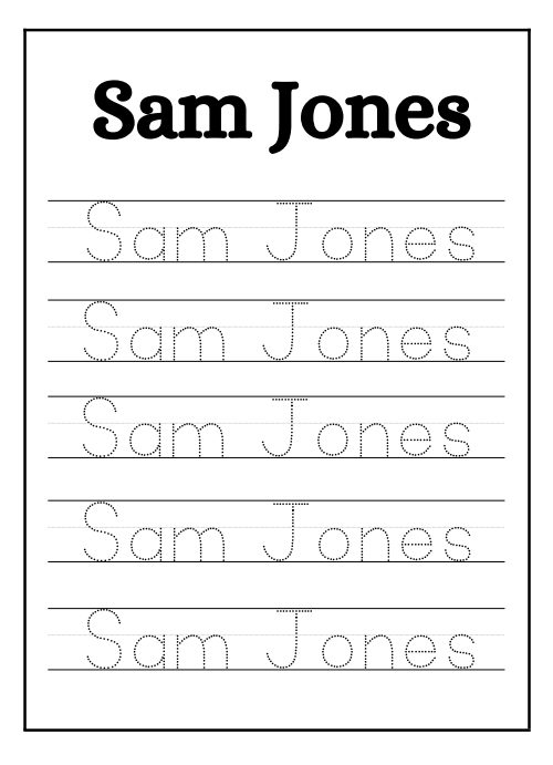 Tracing — Worksheet 5