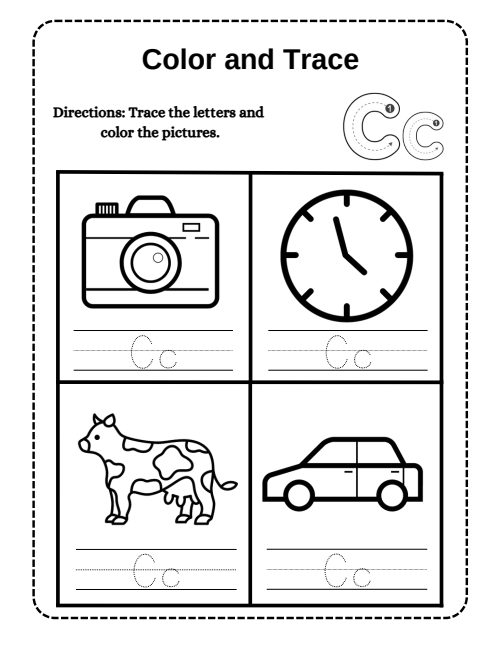 Tracing — Worksheet 8, page 3