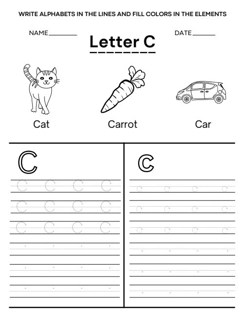 Tracing — Worksheet 10, page 3