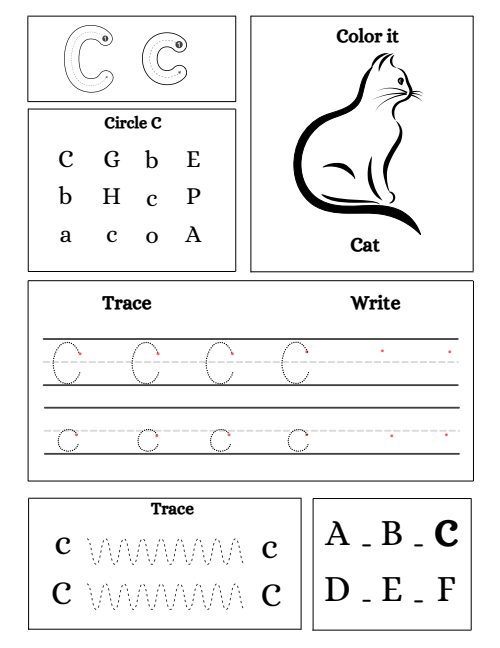 Tracing — Worksheet 11, page 3