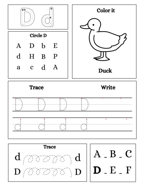 Tracing — Worksheet 11, page 4