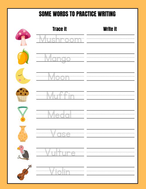 Tracing — Worksheet 12, page 4