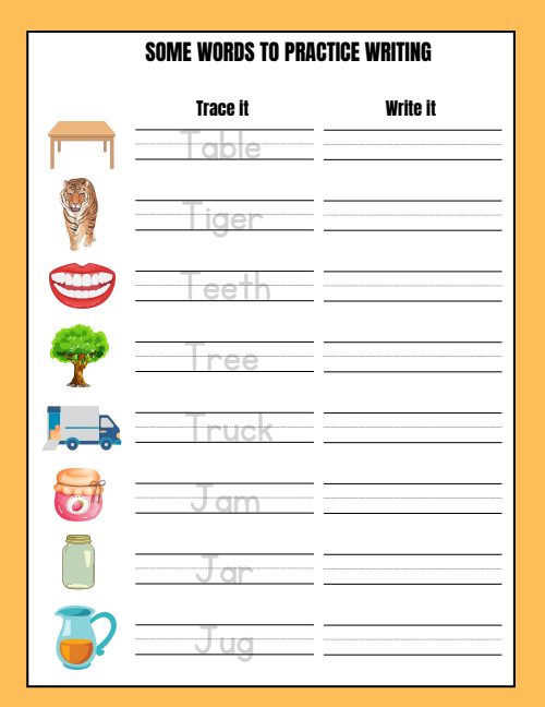 Tracing — Worksheet 12, page 5